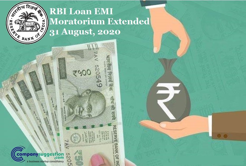 RBI Loan EMI Moratorium Extended 31 August, 2020
