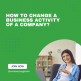 How to change a business activity of a Company?