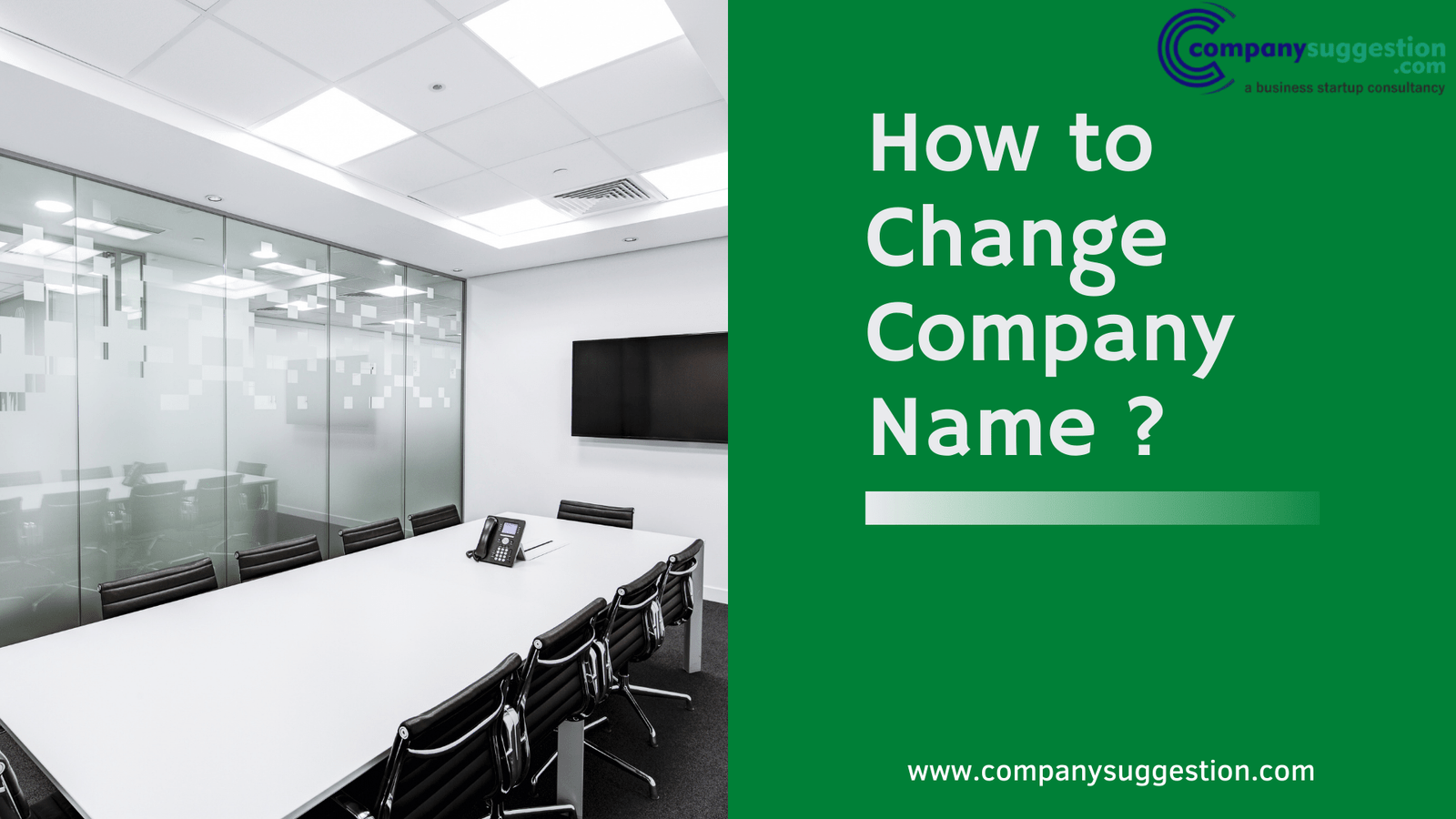 How to change the Company name? 