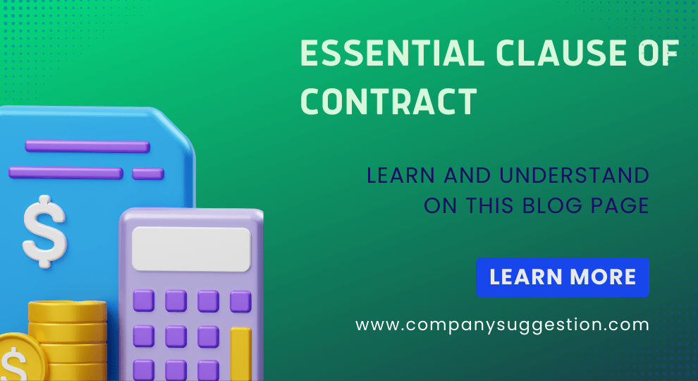 Essential clause of Contract