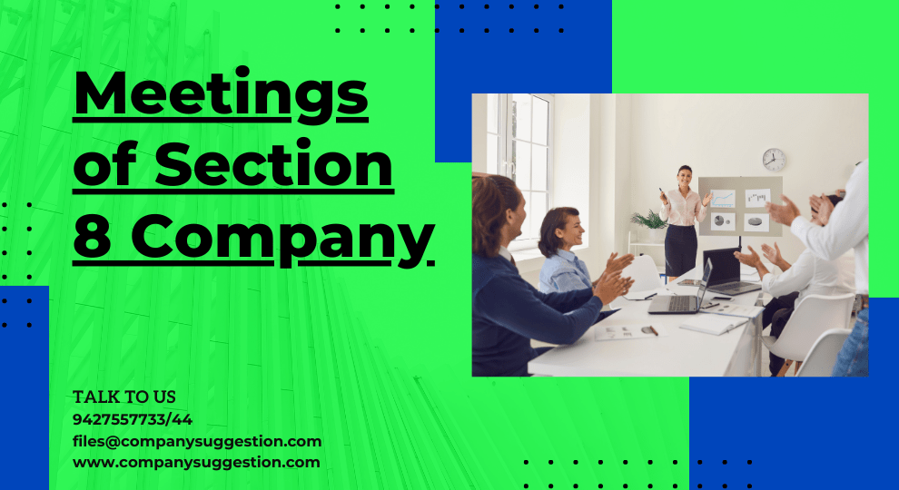 Meetings of Section 8 Company