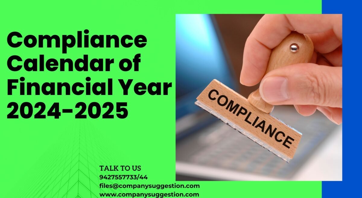 Compliance calendar of Financial Year 20242025