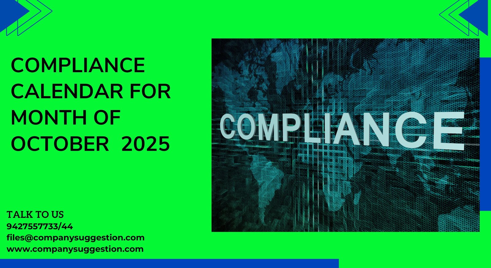 compliance calender oct 2025
